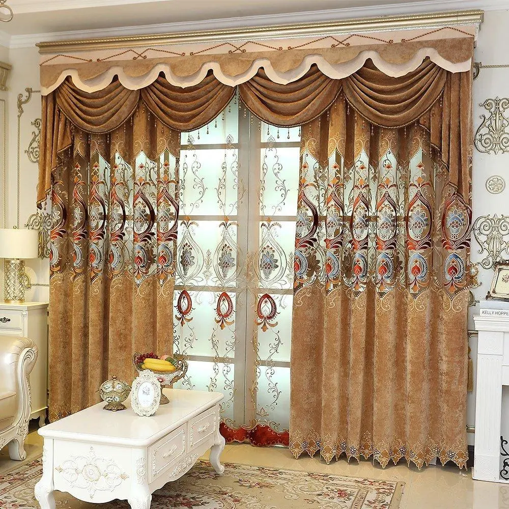 Embroidered Curtains for Windows 