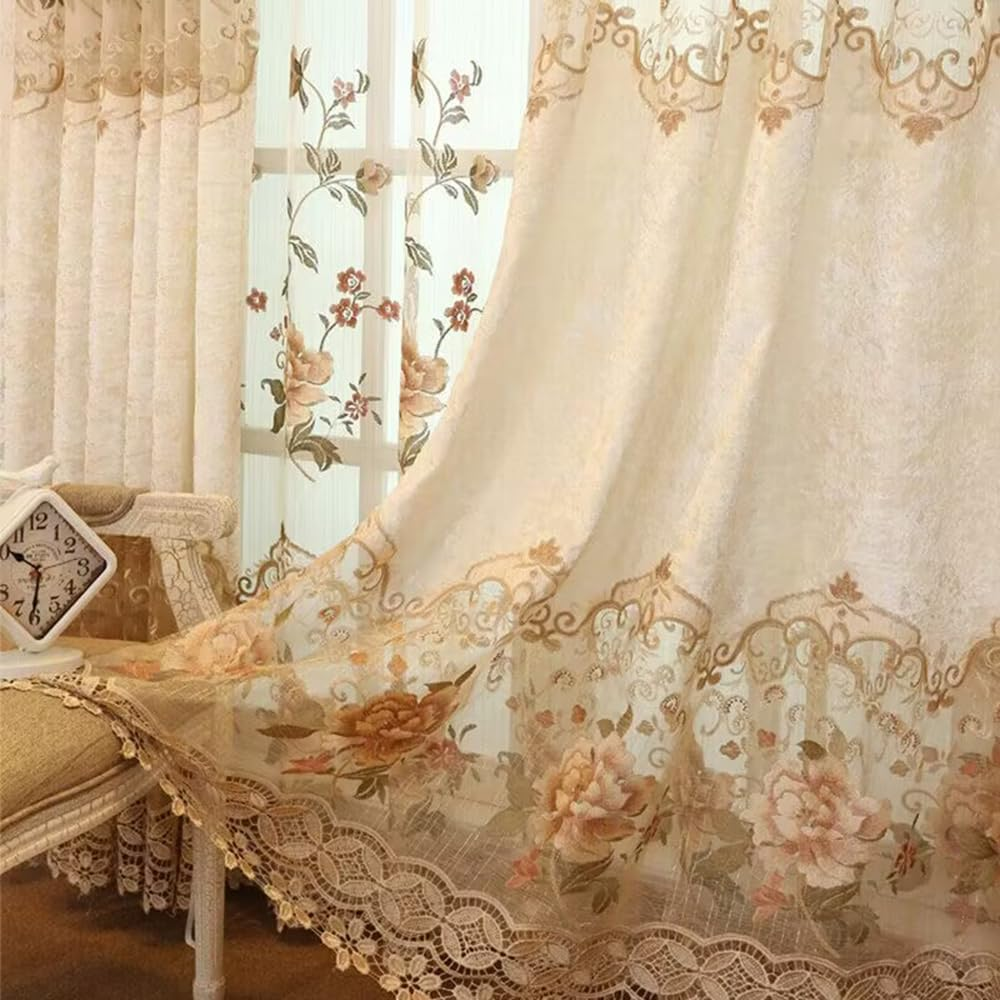 Curtain Embroidery for Living Room