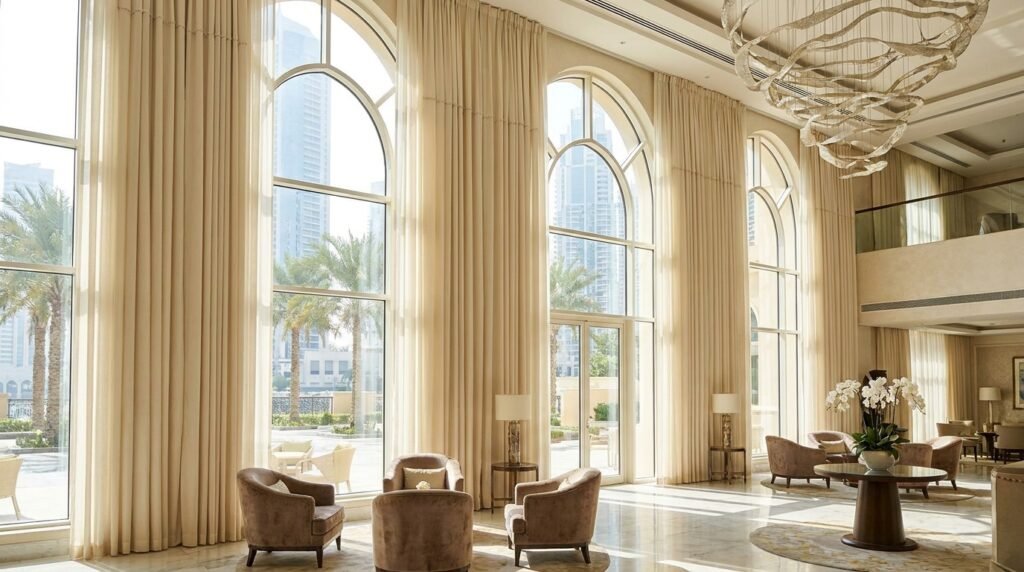 Custom curtains cost in the UAE