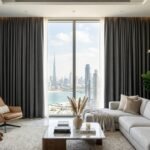 Blackout curtains for a Dubai apartment living room